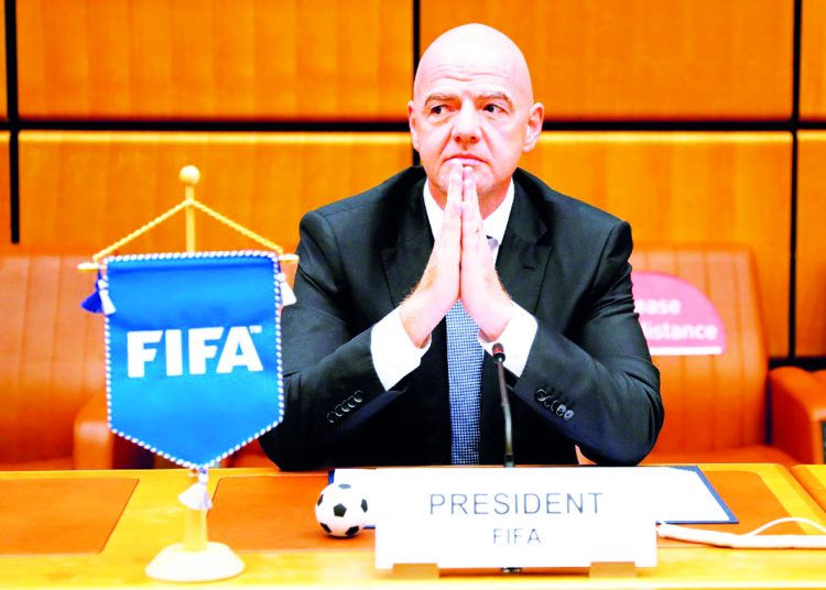 Infantino said he was not a supporter of footballers jumping the queue for the Covid-19 vaccine.