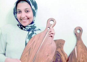 Unique wooden tableware from Qena