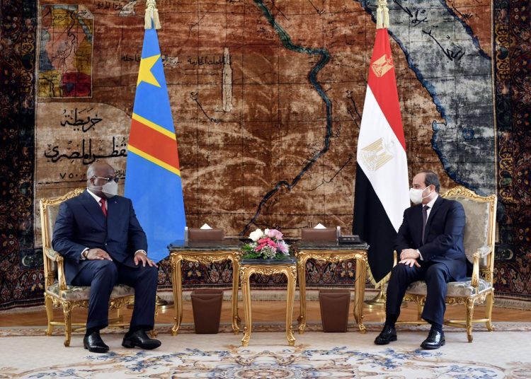 President Abdel Fattah El-Sisi stressed Egypt's keenness to boost relations and consolidate strategic cooperation with the Democratic Republic of Congo in various fields to establish sustainable partnership between the two countries.
