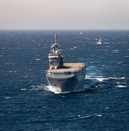 Egyptian, French naval units carry out transit training 1 - Egyptian Gazette