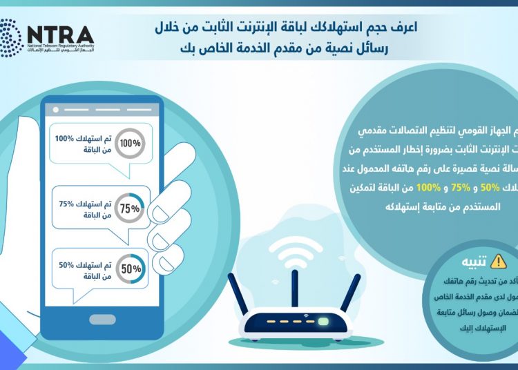 Broadband providers obliged to send free data usage alerts 1 - Egyptian Gazette