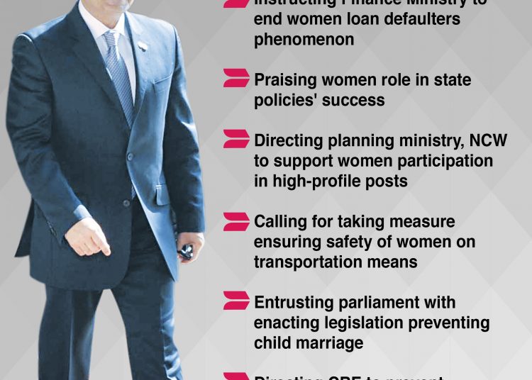 Sisi hails women’s successes, urges their access to top posts 1 - Egyptian Gazette