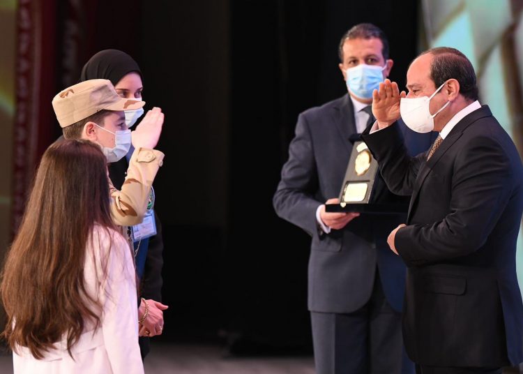 Son of late brigadier general Abeido delivers military salute to Sisi 1 - Egyptian Gazette