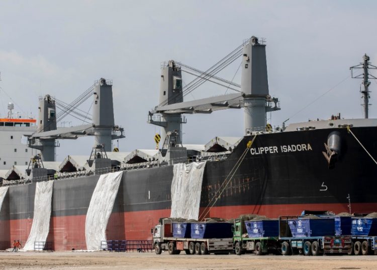 First sea shipment of Sinai cement heads to W. Africa 1 - Egyptian Gazette