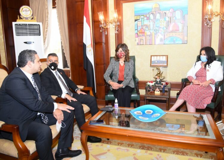 MINISTER of Immigration and Egyptian Expats’ Affairs Nabila Makram during her meeting Wednesday with representatives of the Senate and the Parliament