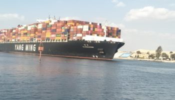 Last ships stranded in Suez Canal pass through