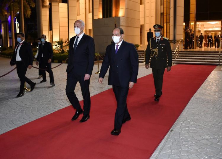 Sisi bids farewell to Tunisian president 1 - Egyptian Gazette