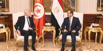 Sisi welcomes Tunisia’s Saied in Cairo