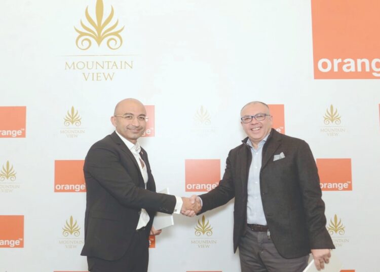 Orange Egypt signs co-operation agreement with Mountain View 1 - Egyptian Gazette Yasser Shaker (L) and Amr Soliman