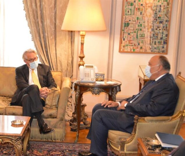 FM, UN envoy probe efforts to resume ME peace talks 2 - Egyptian Gazette FM, UN envoy probe efforts to resume ME peace talks 1 - Egyptian Gazette