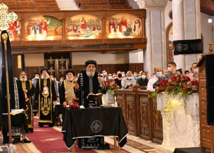 Pope Tawadross II holds Good Friday service in Cairo 1 - Egyptian Gazette