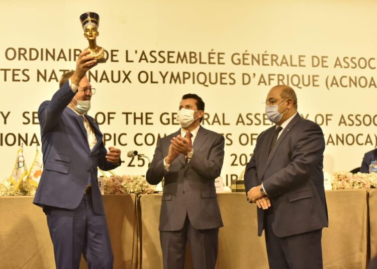 Sports min. honors ANOCA president 1 - Egyptian Gazette