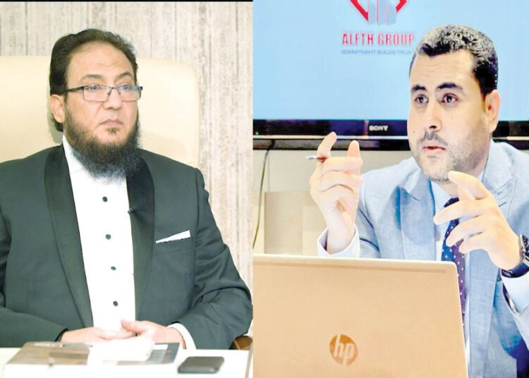 Salah Al-Hilali (L) and Sherif El-Ghazali