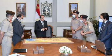 Sisi checks progress in construction projects nationwide 1 - Egyptian Gazette Sisi checks progress in construction projects nationwide