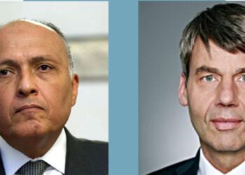 Sameh Shoukry (L) and Dr. Jan Hecker