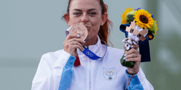 Olympics-Shooting: San Marino becomes smallest Olympic medal-winning nation