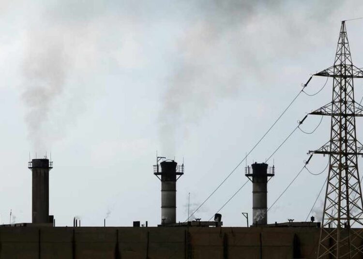 Smoke rises from an electricity power station in Jayeh area, south of Beirut September 22, 2011.