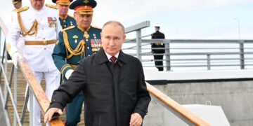 Putin warns of ‘lethal’ strikes at Russian warship parade