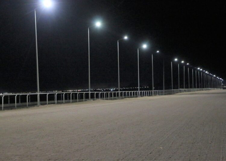 The camel race track well on the way to completion in Sharm el-Sheikh