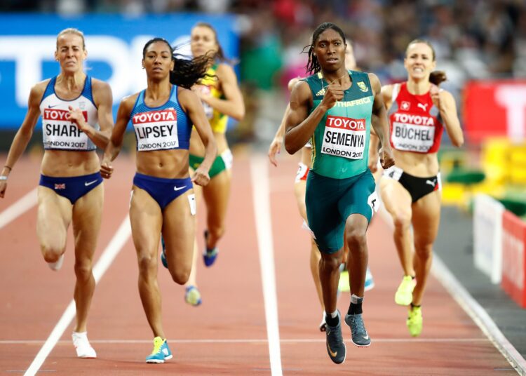 Caster Semenya misses Tokyo Games 1 - Egyptian Gazette Caster Semenya of South Africa (2nd R) races clear to win the Women's 800 metres during the 2017 IAAF World Athletics Championships in London.