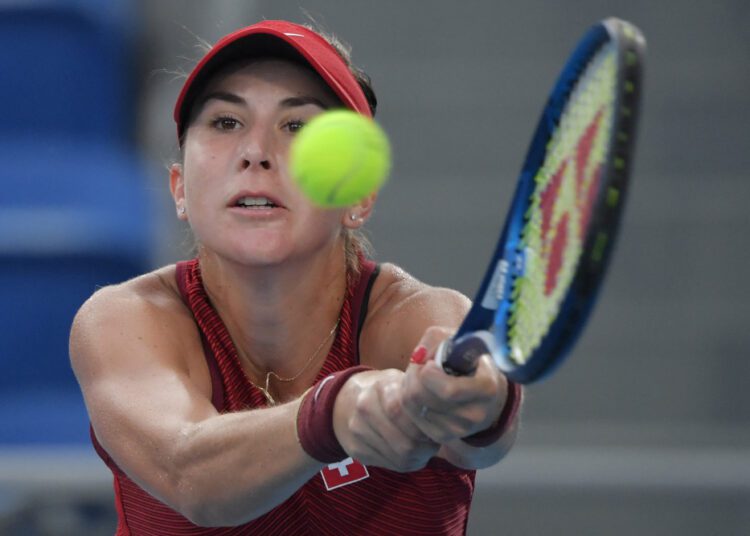 Bencic beats Rybakina to reach Olympics tennis final 1 - Egyptian Gazette Switzerland's Belinda Bencic returns the ball to Kazakhstan's Elena Rybakina during their Tokyo 2020 Olympic Games women's singles semifinal tennis match at the Ariake Tennis Park in Tokyo on July 29, 2021. (Photo by Tiziana FABI / AFP)