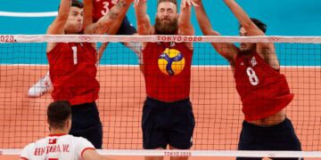 Olympics-Volleyball-Canada subdue Iran in straight units, U.S. and Argentina win