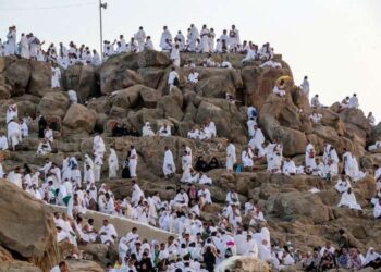 Pilgrims ascend Mount Arafat in high point of pandemic-era hajj