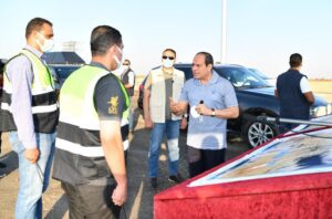 Sisi tours northern coastal road network 9 - Egyptian Gazette