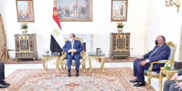 Sisi confers with visiting Jordanian Deputy PM Safadi:  Egypt, Jordan stress need to intensify int’l efforts for activating ME peace process
