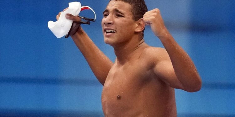 Olympics Swimming Tunisia S Hafnaoui Wins Gold Egyptian Gazette