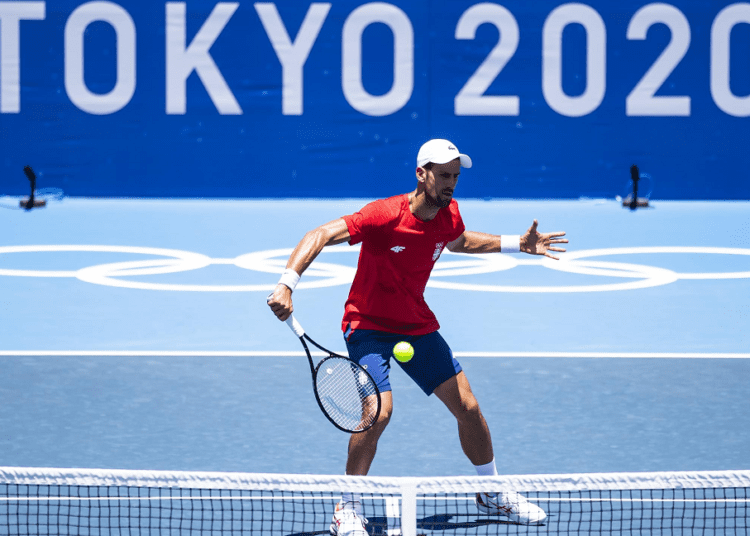 Olympics-Tennis: Osaka, Djokovic cruise through as Barty out 1 - Egyptian Gazette Novak Djokovic in action at the Tokyo Olympics.