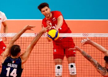 Olympics-Volleyball: Brazil stuns Argentina, Poland beats Italy