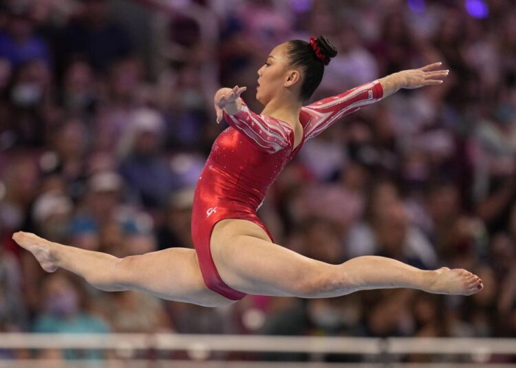 US gymnast Eaker doing well after positive test 1 - Egyptian Gazette A file photo showing Kara Eaker competes in the floor exercise during the women's US Olympic Gymnastics Trials in St. Louis.