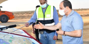 Sisi tours northern coastal road network 1 - Egyptian Gazette Sisi tours northern coastal road network