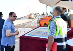 Sisi tours northern coastal road network 5 - Egyptian Gazette