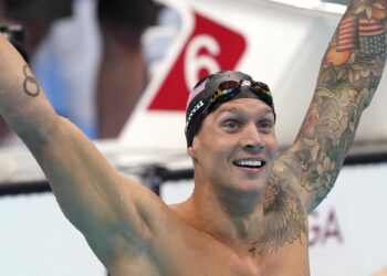 Living up to the hype: Dressel wins 1st individual gold