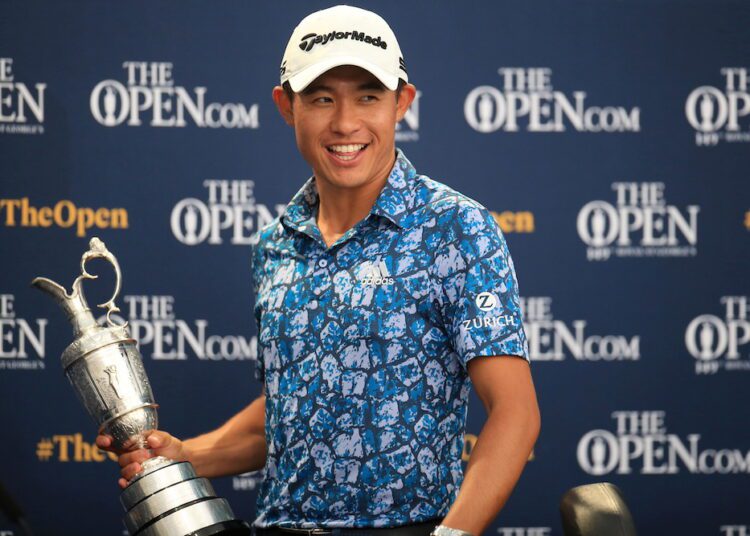 Morikawa wants more after British Open triumph 1 - Egyptian Gazette Collin Morikawa of the US with the Claret Jug during a press conference after winning the 149th Open Championship.