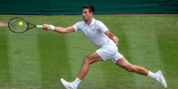 Djokovic into 10th Wimbledon semi-final, 41st at Slams