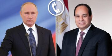 Putin greets Sisi on 69th anniversary of July 23 Revolution