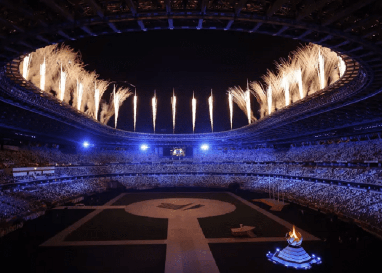 Olympics-Fireworks light up Tokyo as it prepares to douse Olympic flame 1 - Egyptian Gazette The Tokyo 2020 Olympics closing ceremony.