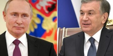 Putin, Uzbek counterpart probe situation in Afghanistan over phone 1 - Egyptian Gazette Putin, Uzbek counterpart probe situation in Afghanistan over phone