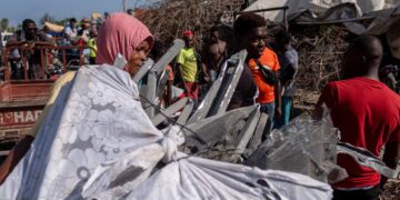 ‘I’m distraught’: grieving Haitians bury their dead a week after quake