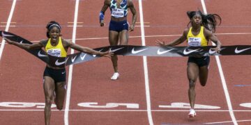 Jamaica’s Elaine wins 100m in Oregon