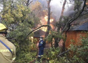 Wildfire burns near Athens industrial zone, trains disrupted