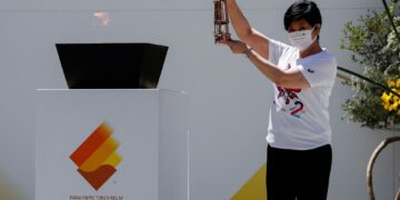 Paralympic flame arrives in Tokyo