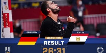 Olympics-Handball: Denmark to face Spain in semis, Egypt to play France