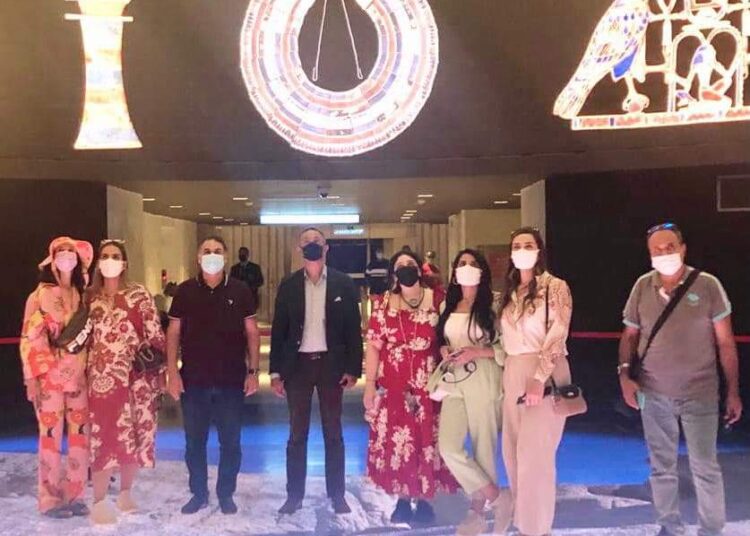 Arab influencers visit Civilisation Museum 1 - Egyptian Gazette