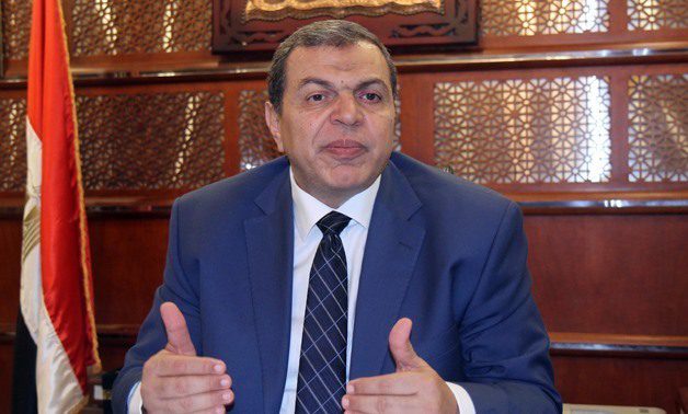 Manpower min.: LE6.1m financial dues of Egyptians being transferred from Jordan 1 - Egyptian Gazette Manpower Minister Mohamed Saafan
