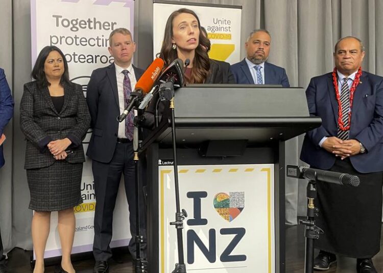 New Zealand Prime Minister Jacinda Ardern delivers a speech on Thursday, in Wellington, New Zealand.