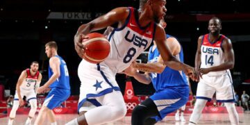 Olympics-Basketball: US clinches playoff spot
